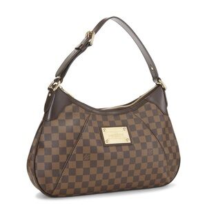 Louis Vuitton Thames GM Shoulder Bag. Damier Ebene. Canvas and leather. Classic!